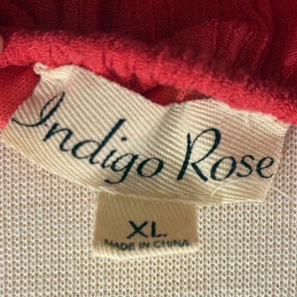 Boho Peasant Dress Pink Crinkle Gauze Ruffle Sleeve Midi Cover-Up - Picture 4 of 5